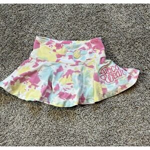 VINTAGE Rocawear‎ Skirt Size S(4) Girls Pink Skort Lined Velour Hip Hop Logo